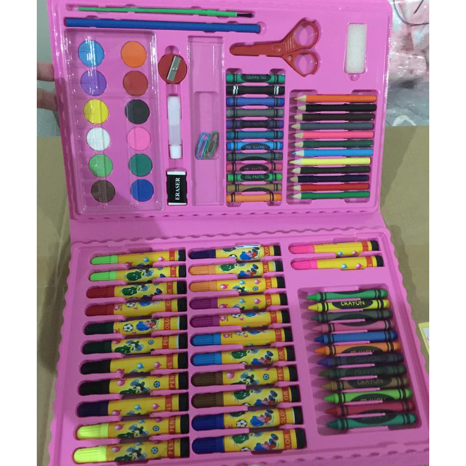 

➮➟✤ Crayon Anak Set 86pcs / Krayon Mewarnai Anak 86pcs / Pensil Warna Set 86pcs