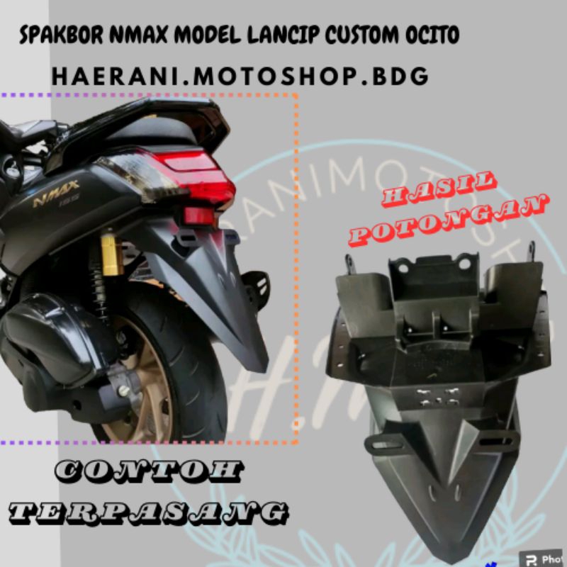 spakbor belakang nmax custom lancip lama dan new 2020