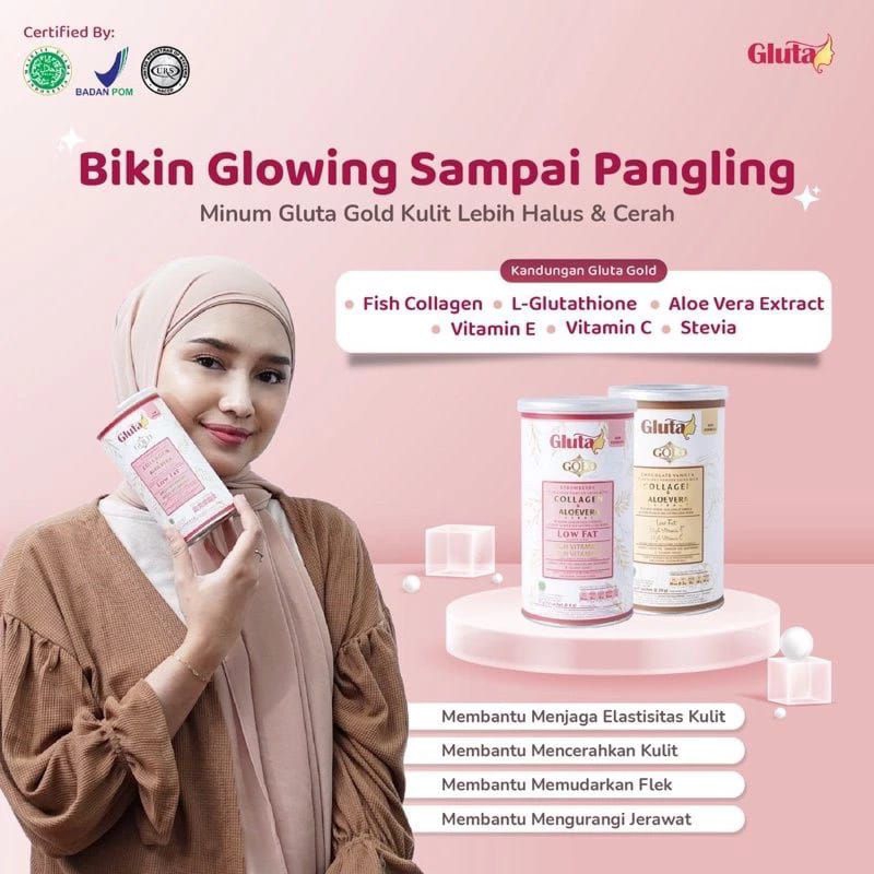 Susu Pemutih Kulit permanen COLLAGEN GLUTA GOLD