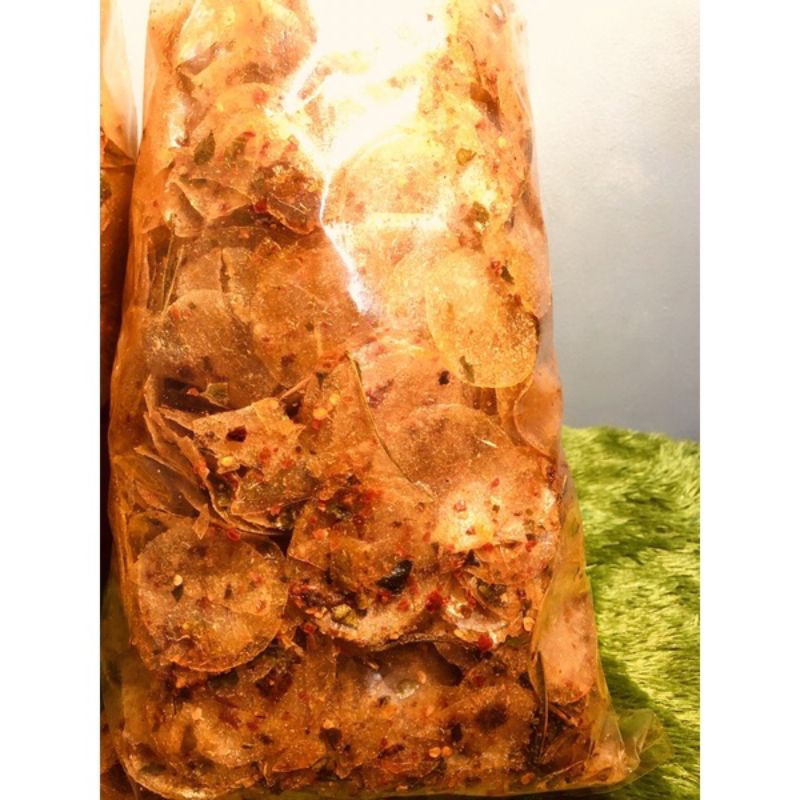 

250GR KERIPIK KACA / KERIPIK BELING PREMIUM PEDAS DAUN JERUK