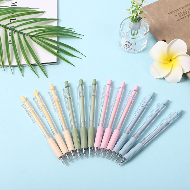 

#DS075 Pulpen Mekanik Macaron Pastel Transparan 0.5mm Ins Korea / Pena Mekanik Makaron PN0361 / ATK Korea