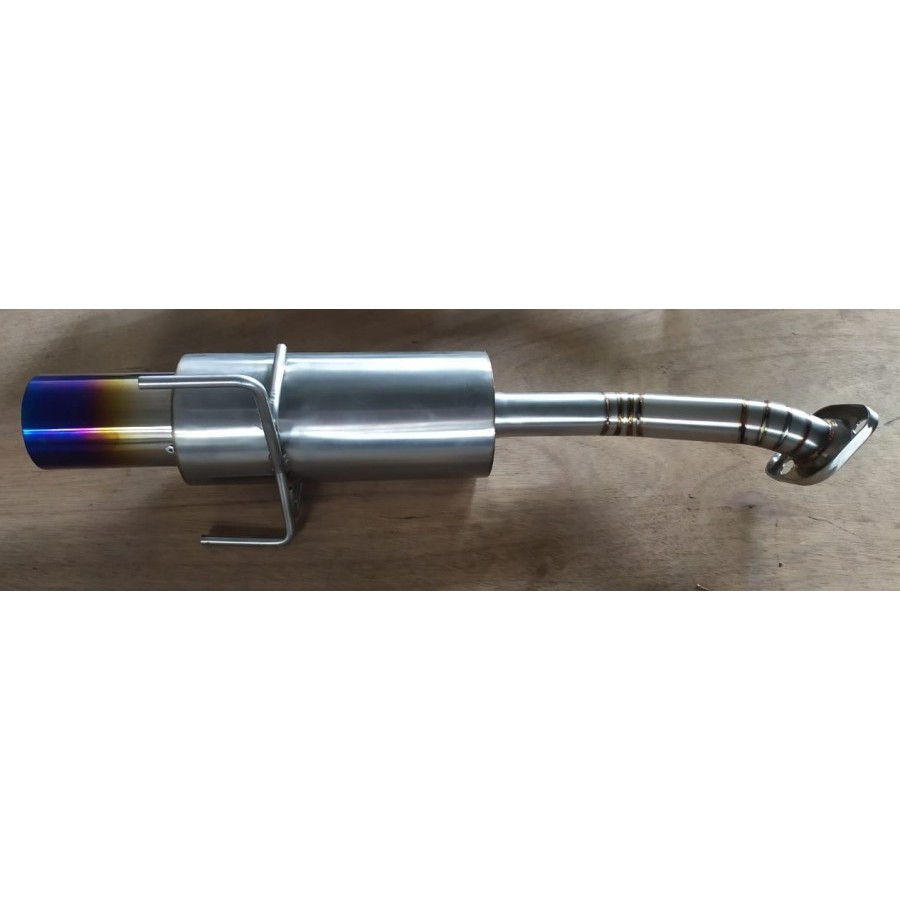 Exhaust Knalpot Muffler Rspeed Titanium tip Honda Brio 18+ Facelift