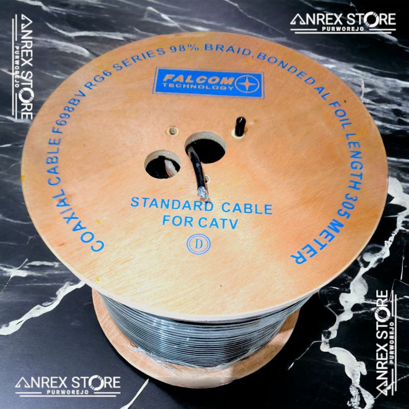 Falcom Kabel rg6 F698BV 98% Braid / Kabel Antenna / Kabel Parabola