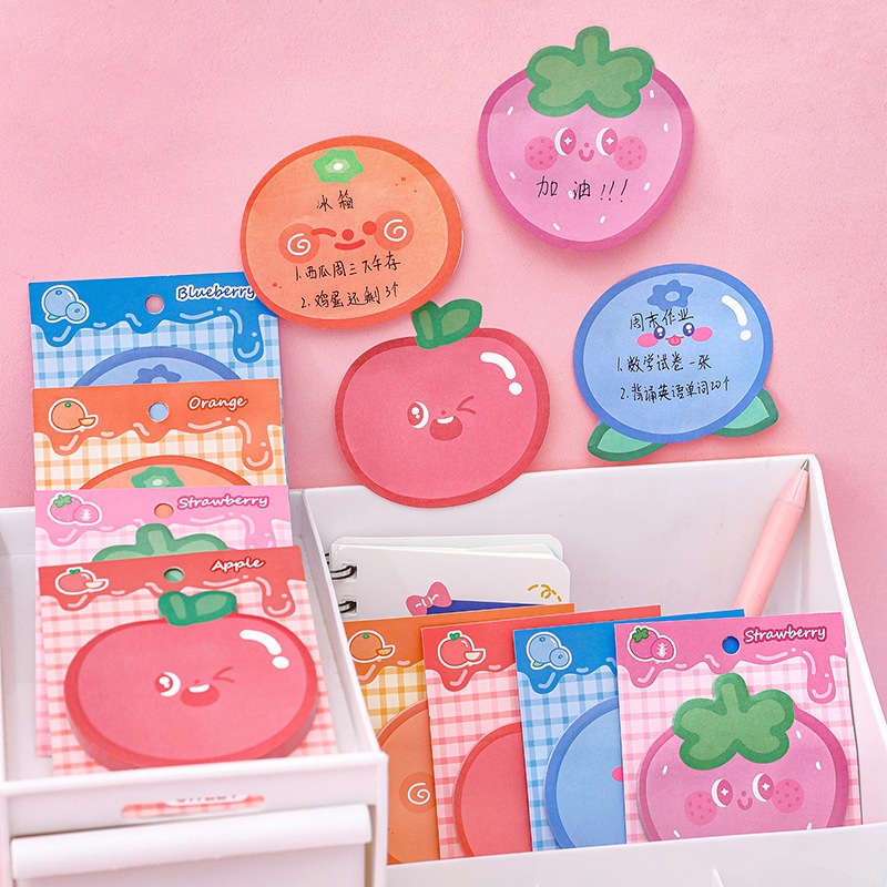 

#DS090 Sticky Notes Cute Fruits 30 Lembar / Memo Note Buah Lucu / Mini Memo Dialog NP31 / Memopad Korea Cute / Memo Tempel Frutty Fritty