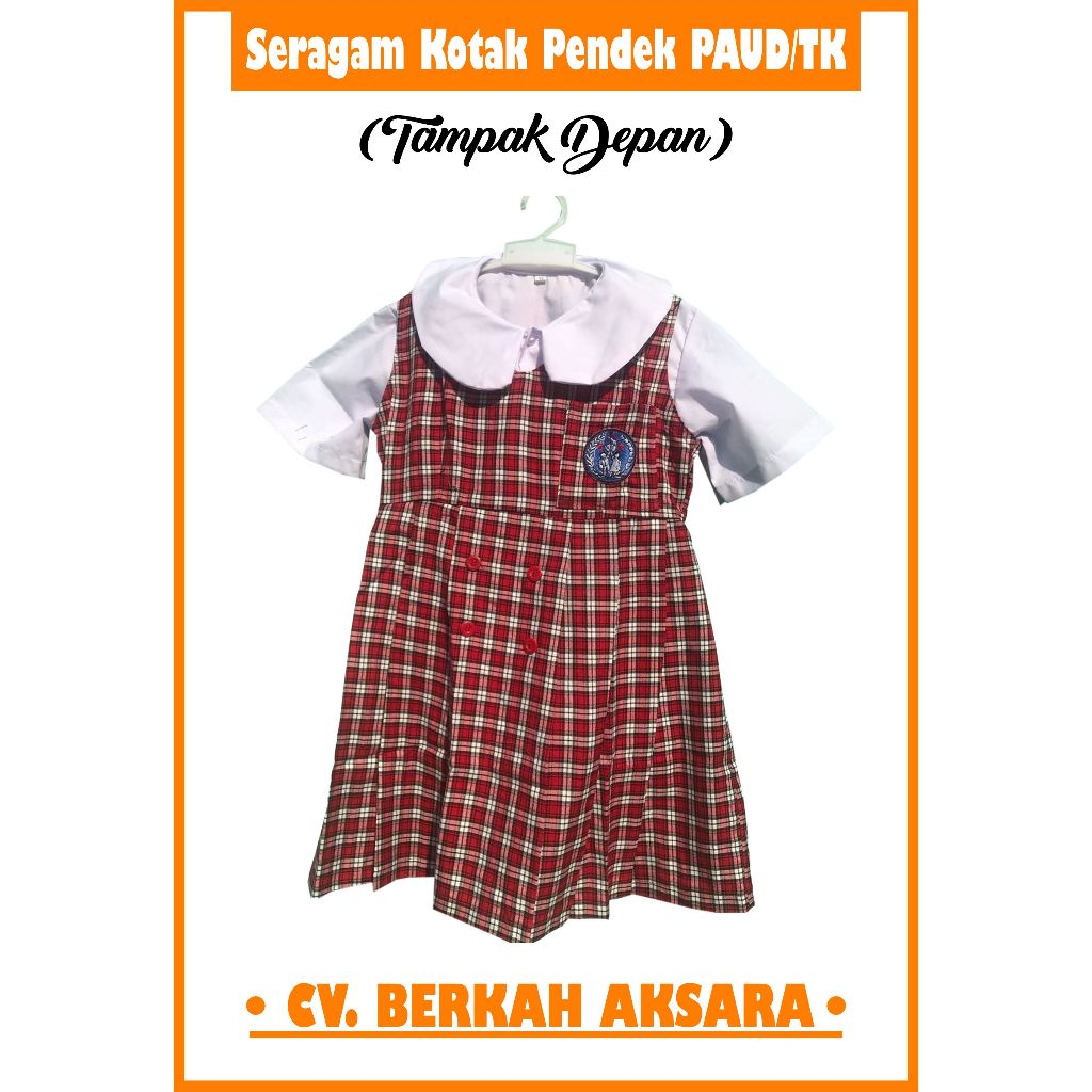 Seragam Kotak Pendek & Panjang PAUD/TK