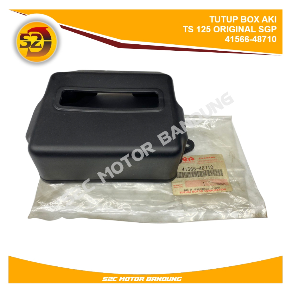 TUTUP BOX AKI SUZUKI TS125 TUTUP PLASTIK AKI SUZUKI TS125 41566-48710 ORIGINAL SGP