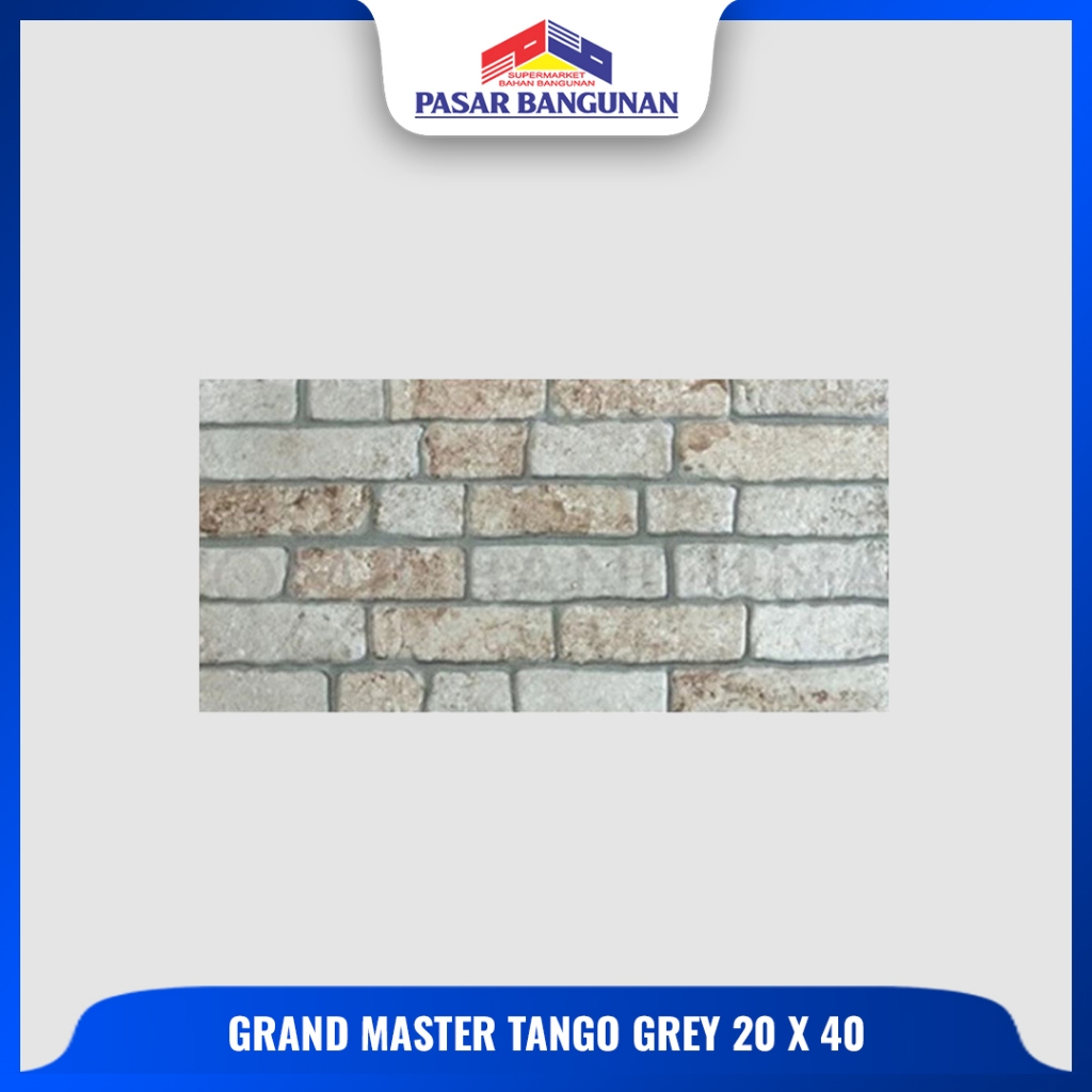 Grand Master Keramik Dinding Tango Grey 20x40 KW 1