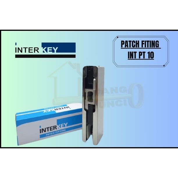 PATCH FITTING PT 10 INTERKEY PINTU KACA TEMPERED GLASS