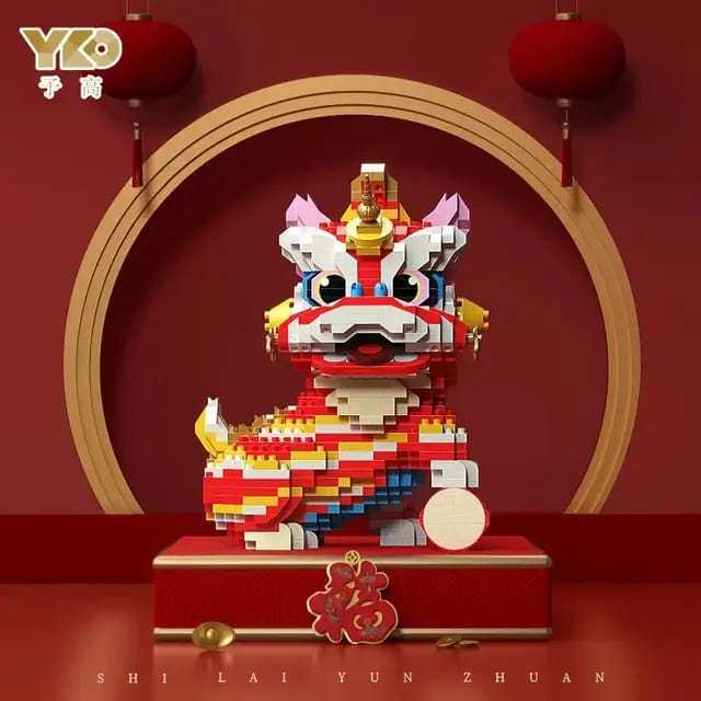 BALOK SUSUN BARONGSAI MAINAN LEGO