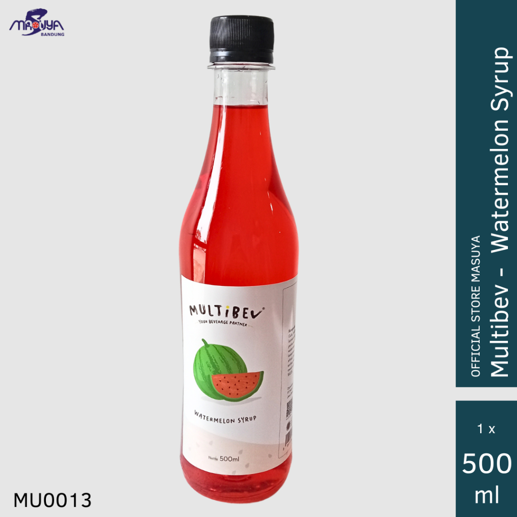 

Multibev Watermelon Syrup 500ml Sirup Rasa Semangka