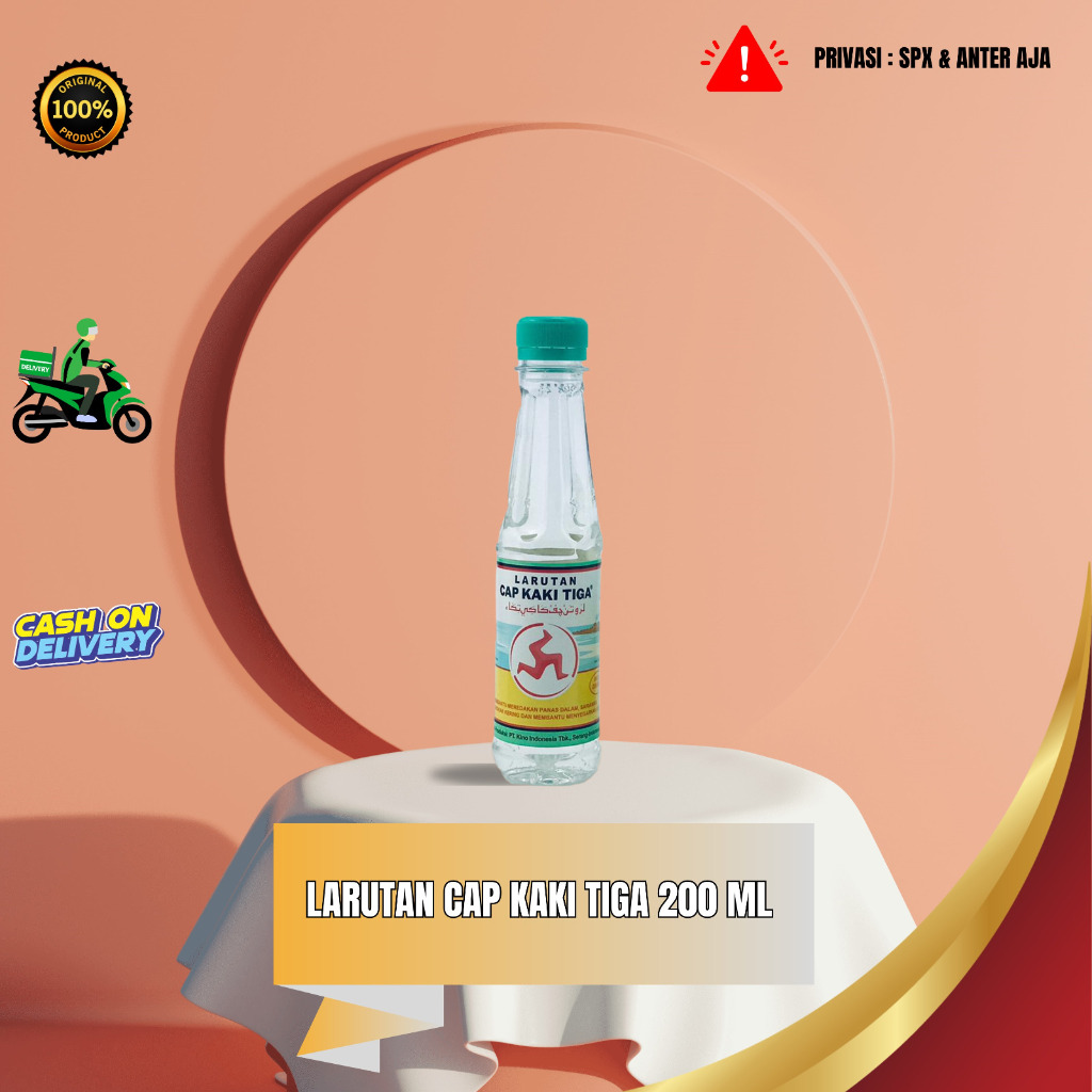 

Larutan cap kaki tiga 200ml dan 500ml untuk sariawan dan panas dalam 100%original