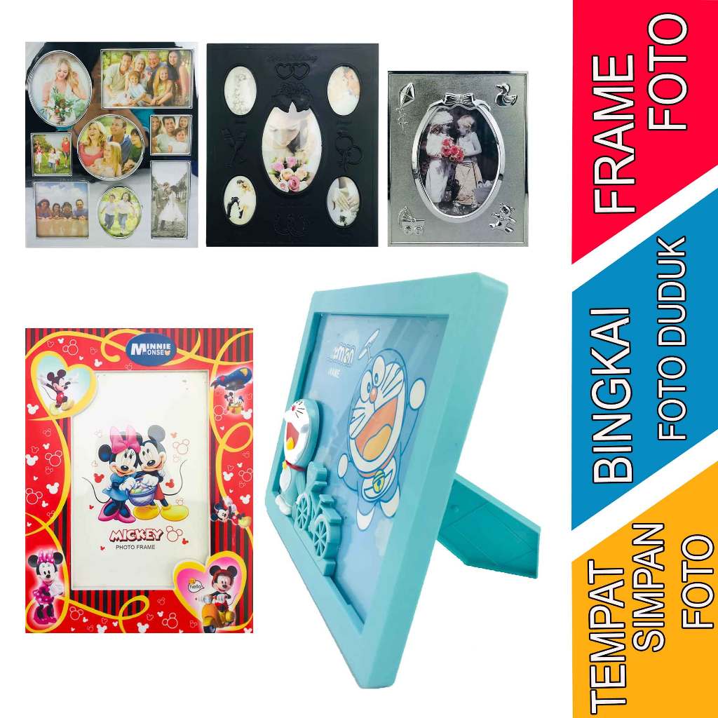 Bingkai Foto Motif - Frame Foto - Bingkai Foto Duduk - Hiasan Rumah
