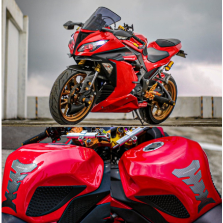 Kondom tangki ninja 250 fi model zx 636 cover tanki ninja 250 fi caver tangki ninja 250 fi Cover tan