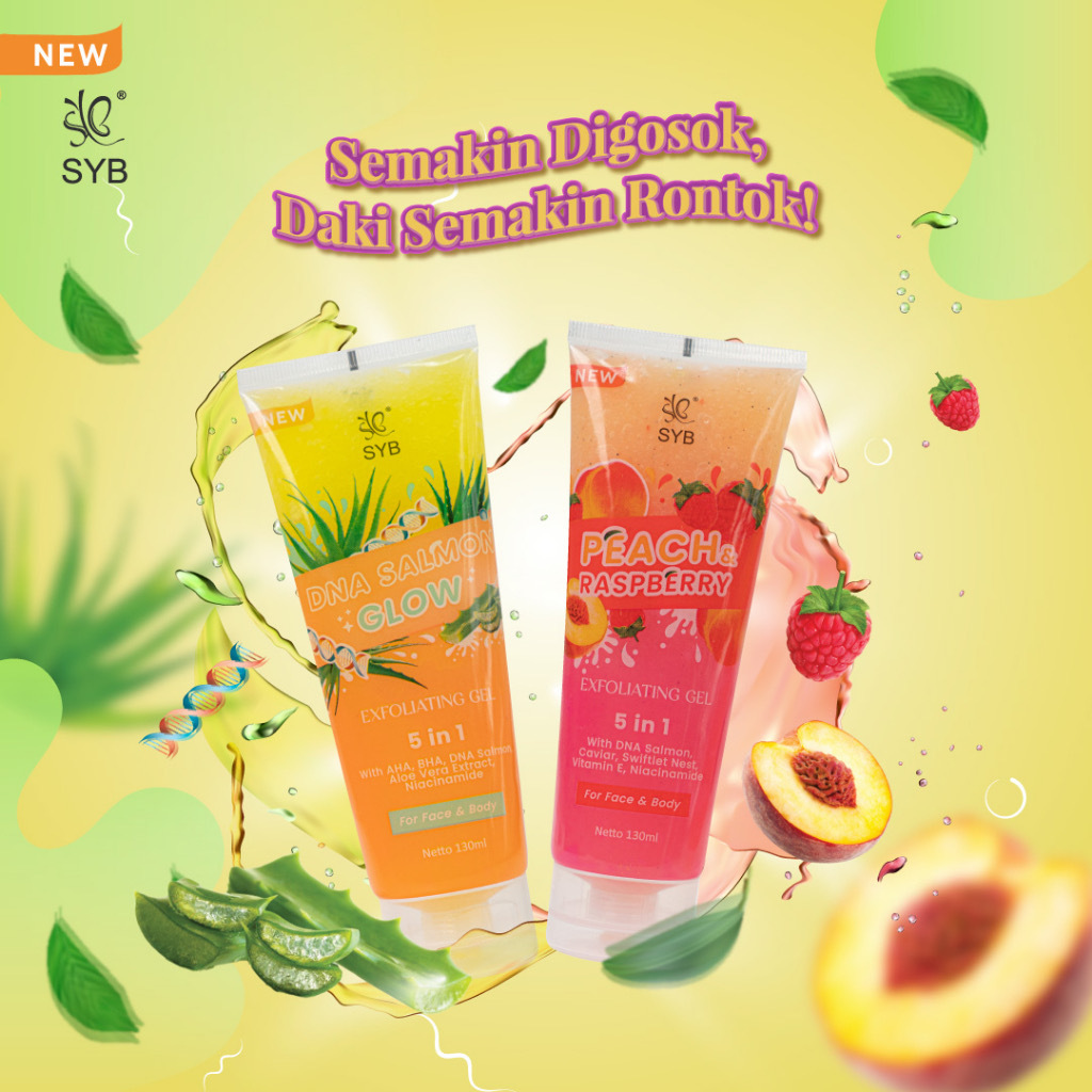 EXFOLIATING GEL DNA SALMON SYB - PEELING GEL WAJAH & BADAN
