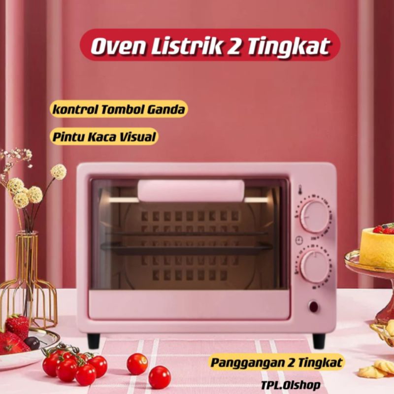 Oven Listrik 12 Liter Low Watt Microwave Multifungsi Electric Oven Penghangat Makanan Serbaguna⭐ TPL.Olshop ⭐