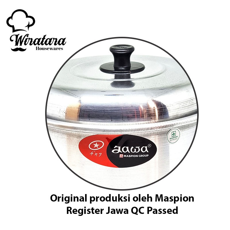 Hot Deals Maspion Dandang Nasi + Kukus Kualitas Premium Panci Kukusan Aluminium Steamer Pengukus