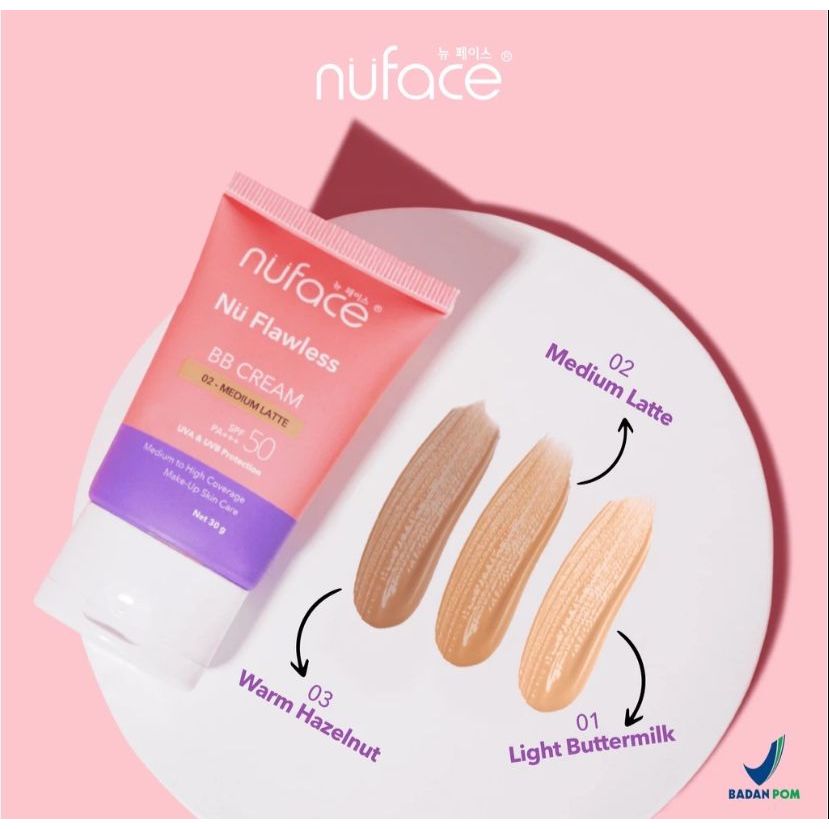 NUFACE NU FLAWLESS GLOW BB CREAM PACKAGE/ PAKET BB CREAM NUFACE