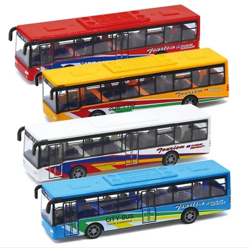 Diecast Metal Bus / Diecast Miniatur Bis Mobil Minan Anak
