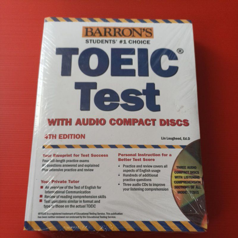 BARRON TOEIC TEST WITH AUDIO COMPACT DISCS 4TH EDITION