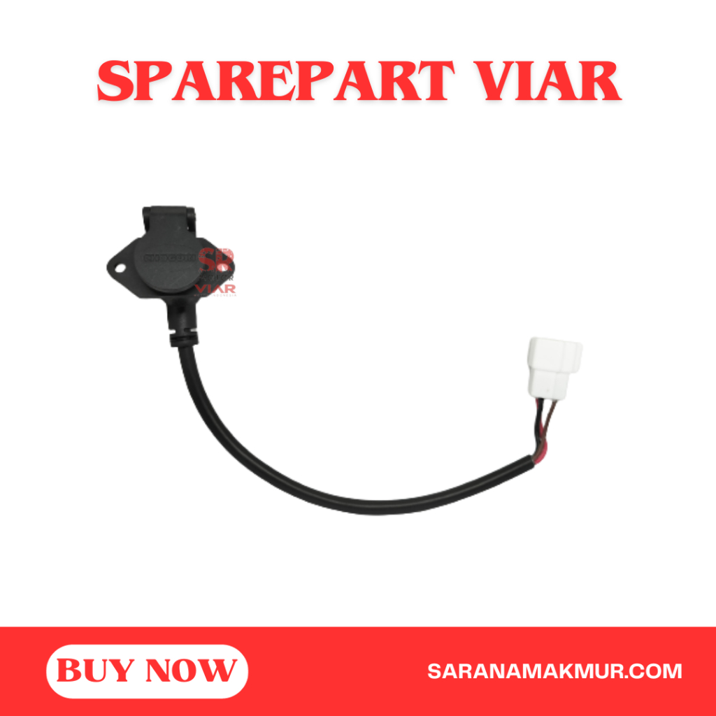 SPAREPART VIAR / KONEKTOR CHARGER BATERAI / CHARGER BATTERY CONNECTOR MOTOR LISTRIK Q1 VIAR (ENQ)