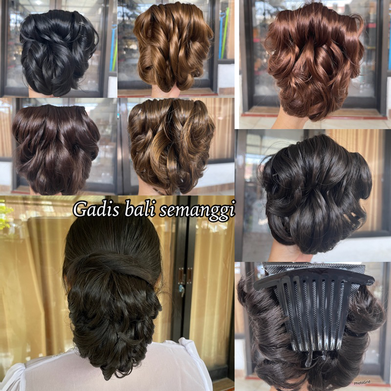 sanggul mesy sirkam/ rambut palsu/ rambut hair do
