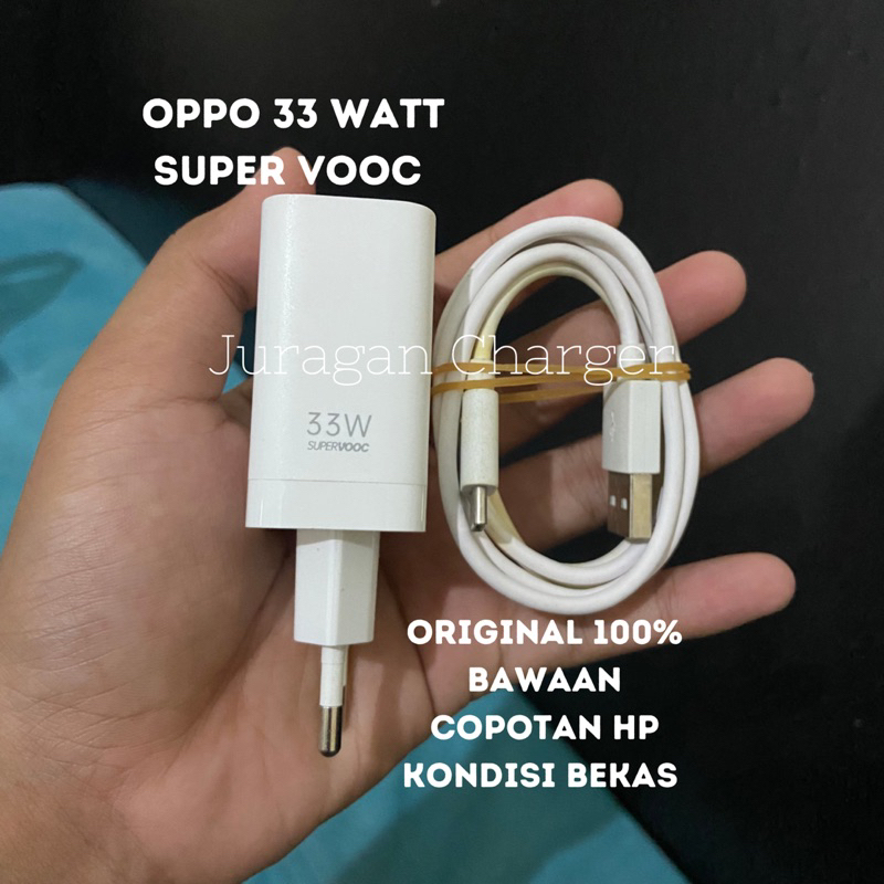 Charger Original Bawaan Copotan Hp Oppo 33 Watt Super Vooc Type C