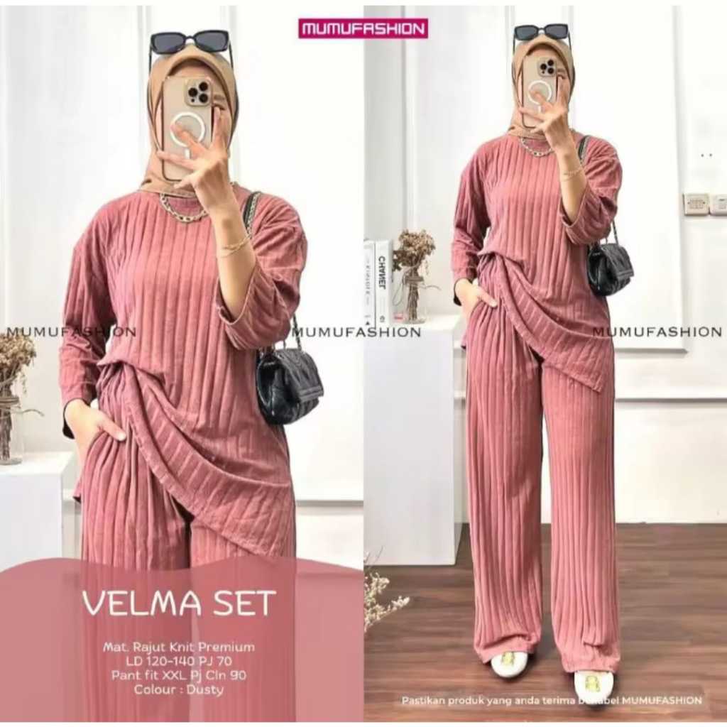 BAJU SETELAN KNIT HORNET | ONESET WANITA DEWASA BAHAN KNITS HORNET TEBAL | TERMURAH