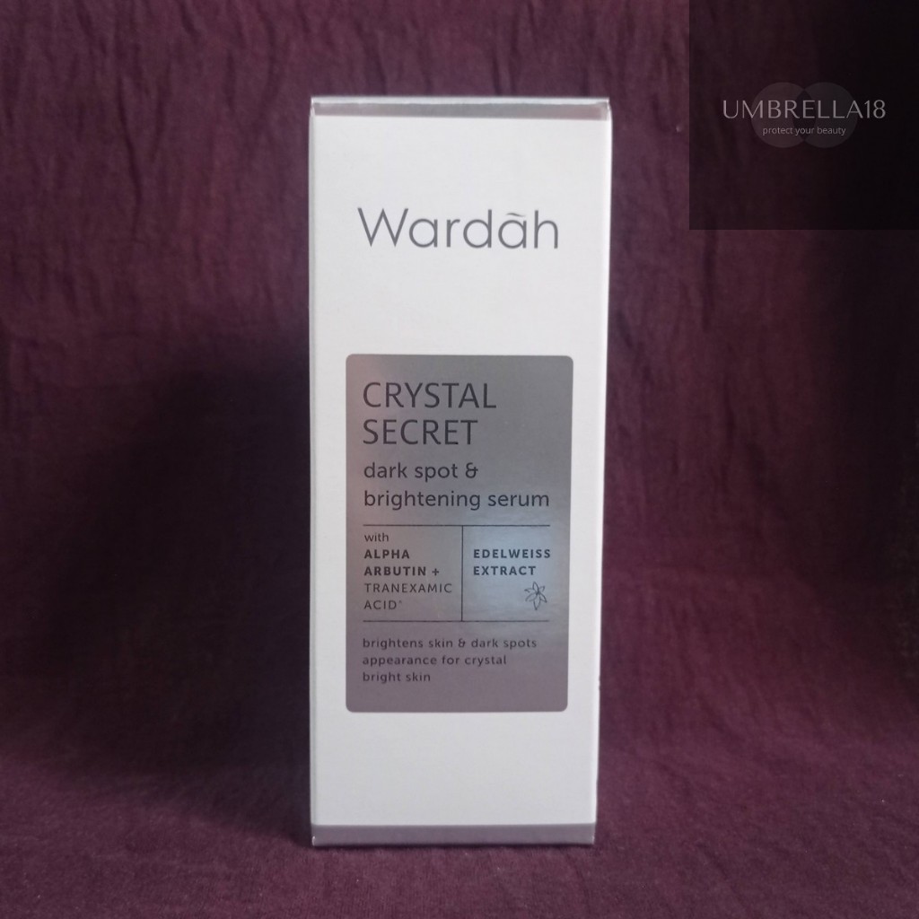 WARDAH Crystal Secret Dark Spot & Brightening Serum 20ml/For All Skin Types/Serum Wardah Pencerah Wa