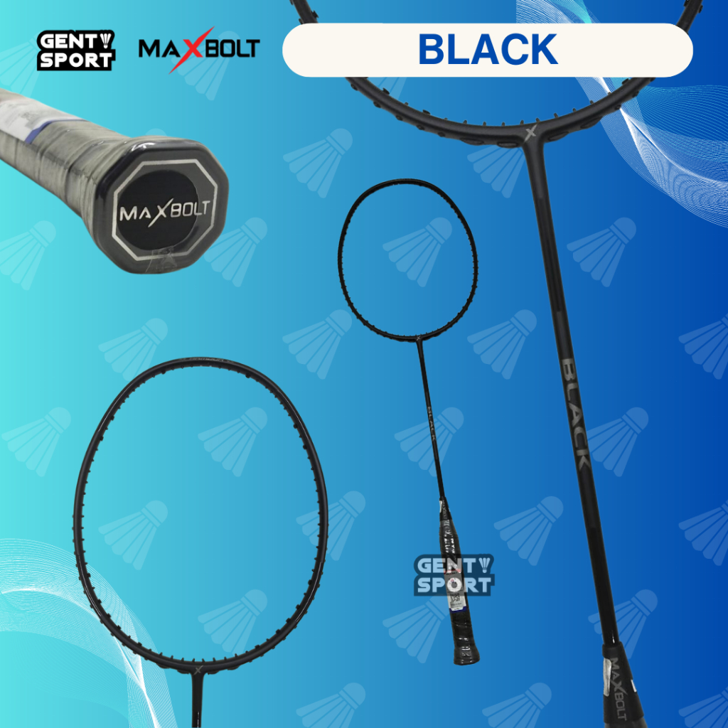Maxbolt BLACK Raket Badminton Original