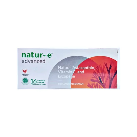 NATUR E NATUR-E ADVANCED 16 KAPSUL VITAMIN E NATURAL ASTAXANTHIN PERAWATAN KECANTIKAN KULIT