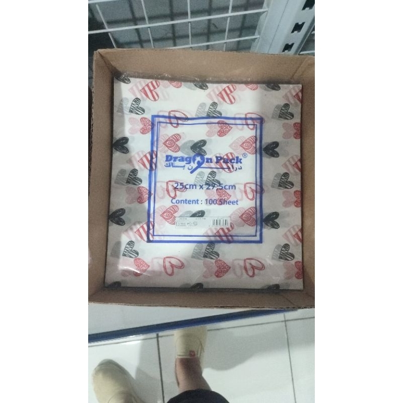 KERTAS NASI MOTIF UK 25X27,5