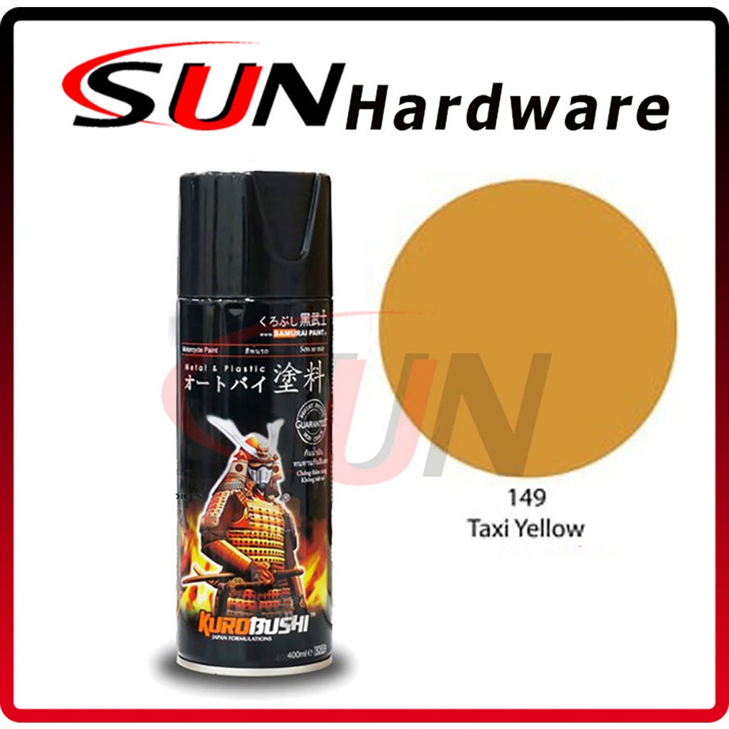 Pilox Samurai 400 ml Taxi Yellow 149 Pilox Pylox Kuning Mengkilap