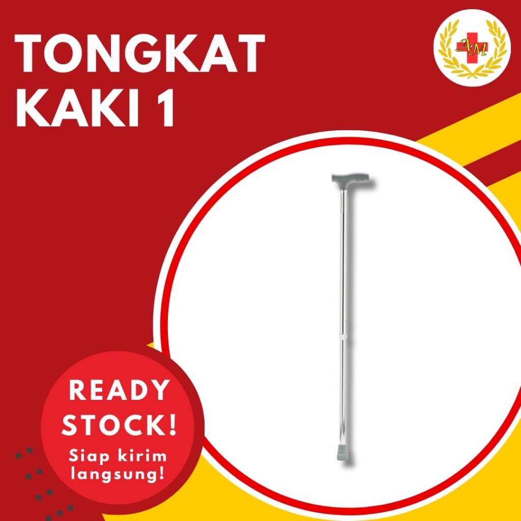 Alat Bantu Jalan Tongkat Kaki 1 Tongkat Orang Tua Teken