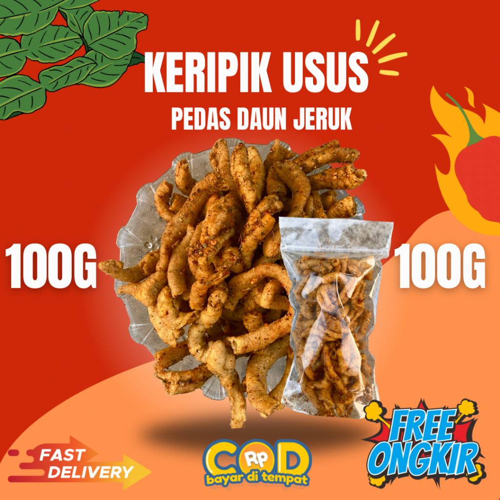 

KRIPIK USUS PEDAS DAUN JERUK 100G PREMIUM VIRALLL!!!