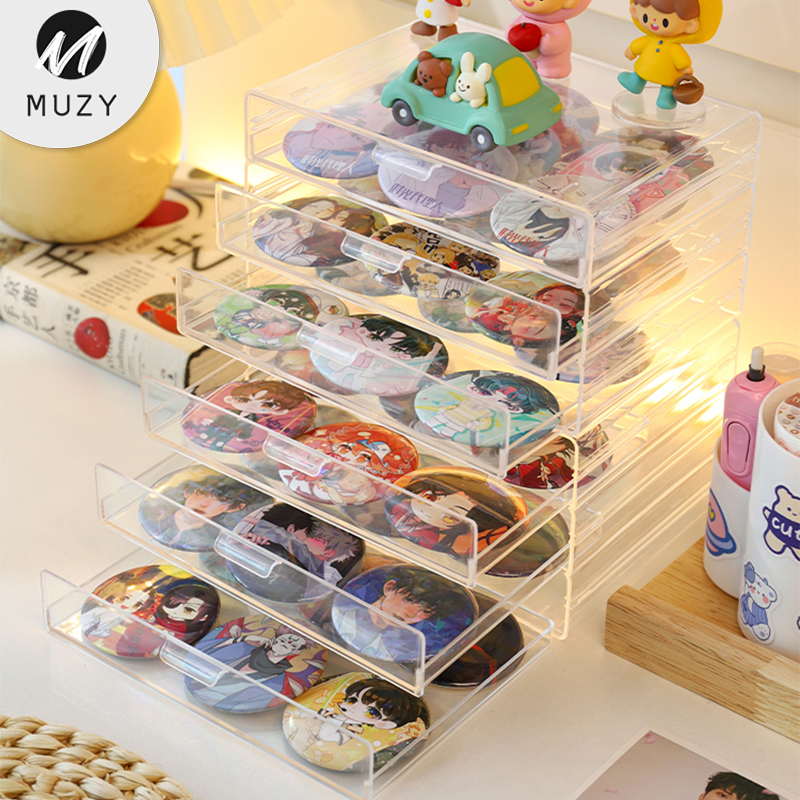 Muzy Laci Kosmetik Meja Rias Perhiasan Rak Penyimpanan Acrylic Aksesoris Stationary Storage Organize