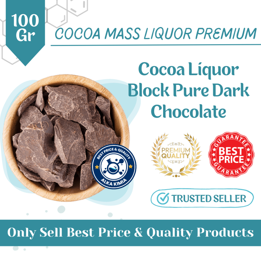 

Termurah 100gr Cocoa Liquor Block Pure Dark Chocolate