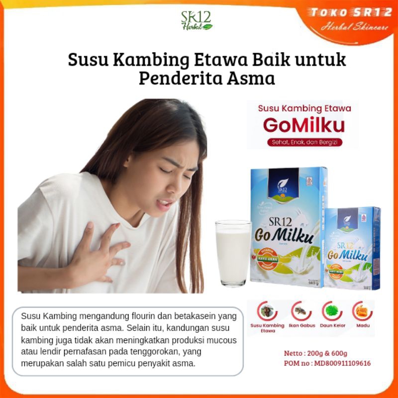 

SR12 GOMILKU - Susu Kambing Etawa membantu pengobatan ASMA, melegakan pernapasan