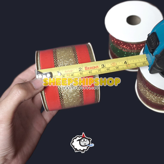 

Terbaik PITA GOLD MERAH GLITTER ROLL 6CM Pita Kain Besar Kotak Kado Parcel Hadiah Ulang Tahun Natal