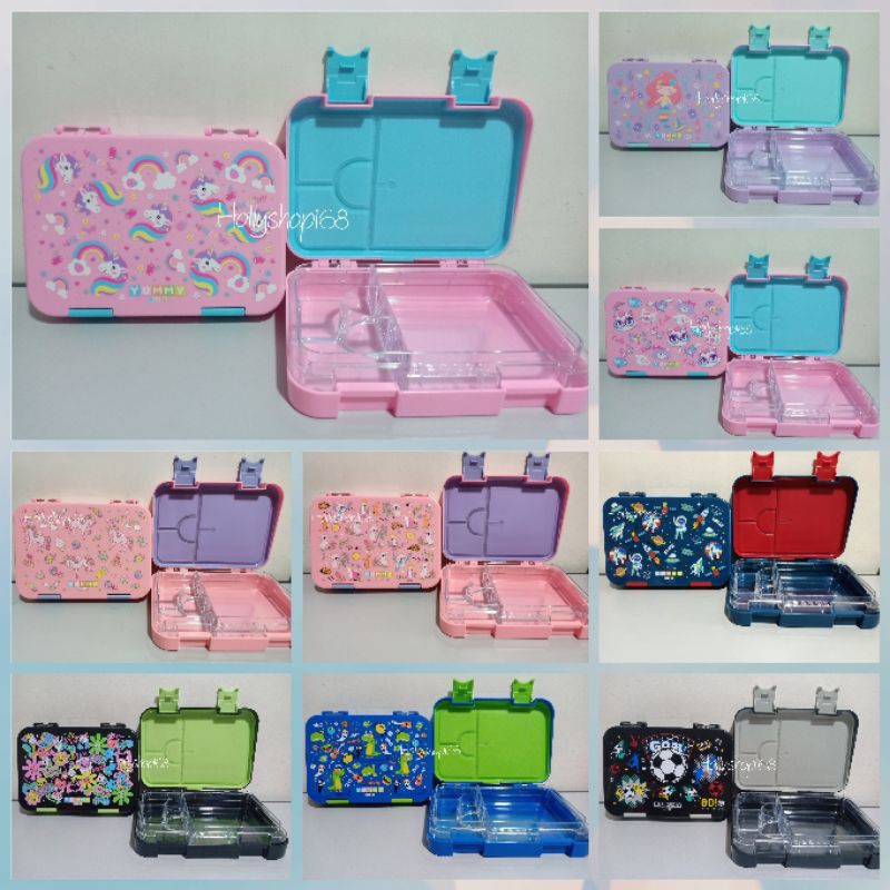 Yummy box medium bento characters colour 710ml