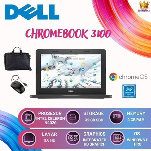 DELL CHROMEBOOK 3100 N4020 4GB 32GB CHROME OS 11.6