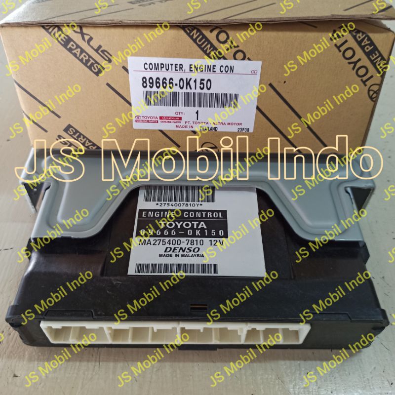 Ecu Komputer Computer Toyota Innova 2011 2012 2013 2014 2015 Bensin Manual MT  89666-0K150 Asli
