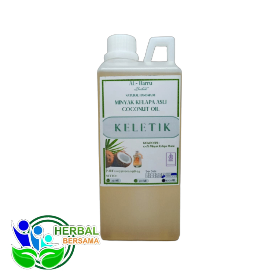 

Minyak Keletik Isi 1000ml Al Barru I 100% Minyak Kelapa Asli I VCO Virgin Coconut Oil I Minyak Kletik 1 liter