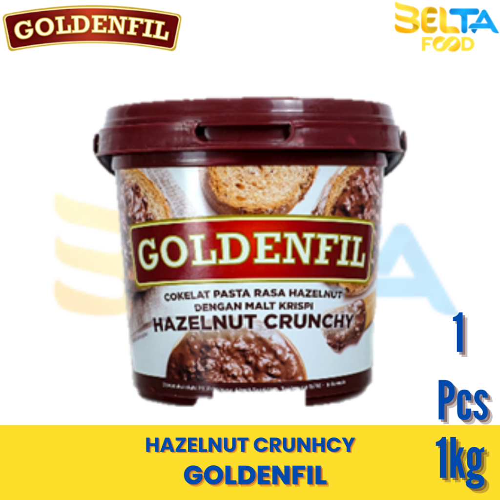 

Goldenfill Hazelnut Crunchy 1Kg Selai Olesan Topping