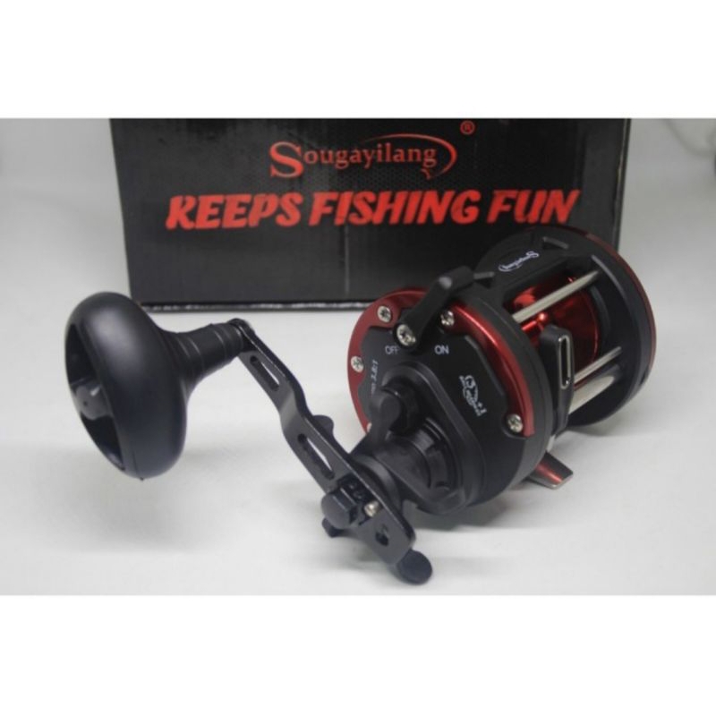 Reel Troling Thunder DTR30R Sougayilang 3+1 Ball Bearing