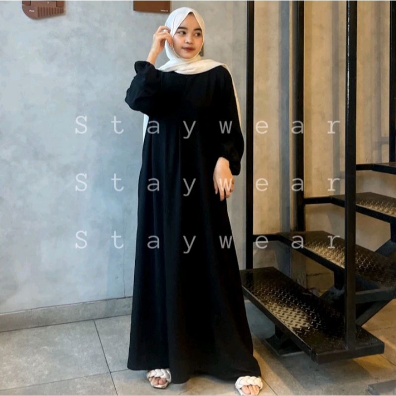 Dress gamis adiba crinkle