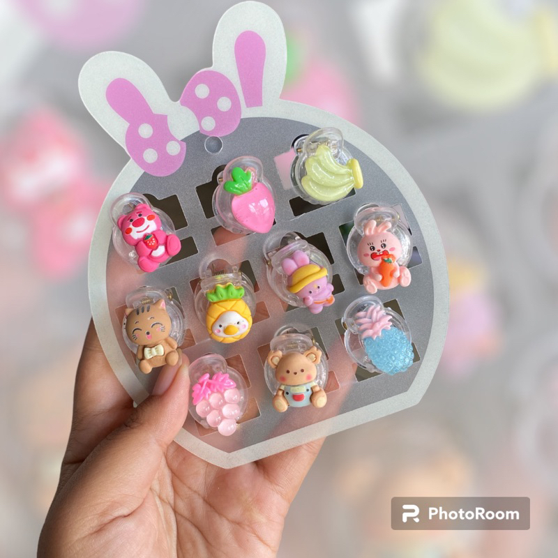 ( 1PCS ) JEDAI RAMBUT MINI KARAKTER 1 SISI