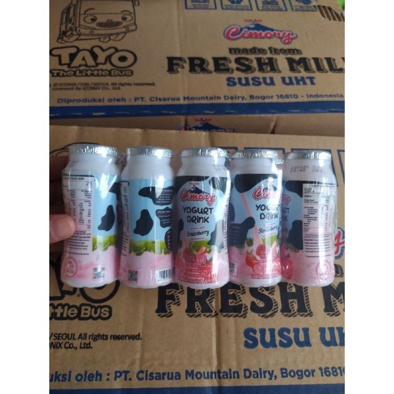 

YOGURT CIMORY KIDS ISI 5pcs x 65ml BOTOL PACK TAYO SERIES RASA BLUEBBERRY STRAWBERRY CEMILAN ANAK MINUMAN RINGAN SEHAT YD 65 ML MINI