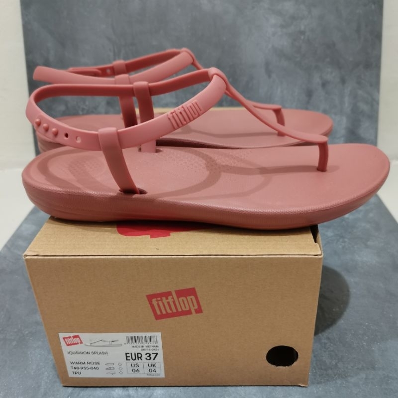 SALE Sandal FITFLOP Wanita Iqushion Splash Pink Original