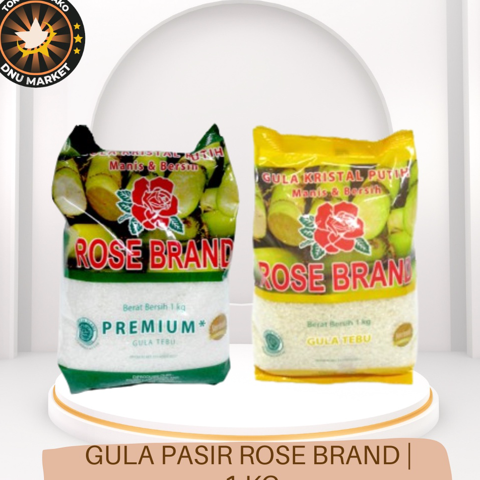 

☊✵ GULA PASIR PUTIH ROSE BRAND | GULA PASIR KUNING ROSE BRAND | 1 KG