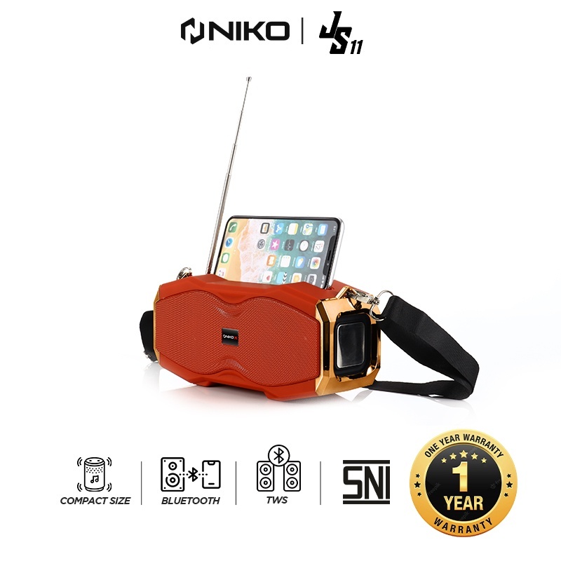 SPEAKER MINI PORTABLE / Mini Speaker Portable Niko JS11 l GARANSI RESMI